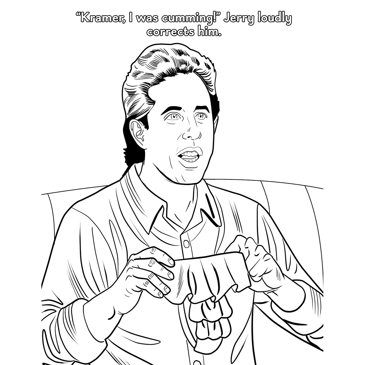 Buy  Wood Rocket Sexfeld Porn Parody Coloring Book book for her.