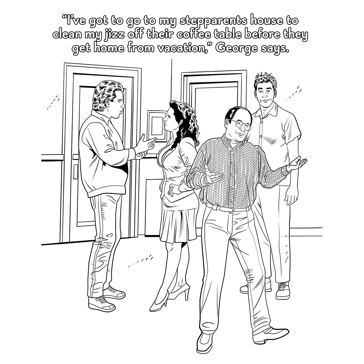 Buy  Wood Rocket Sexfeld Porn Parody Coloring Book book for her.