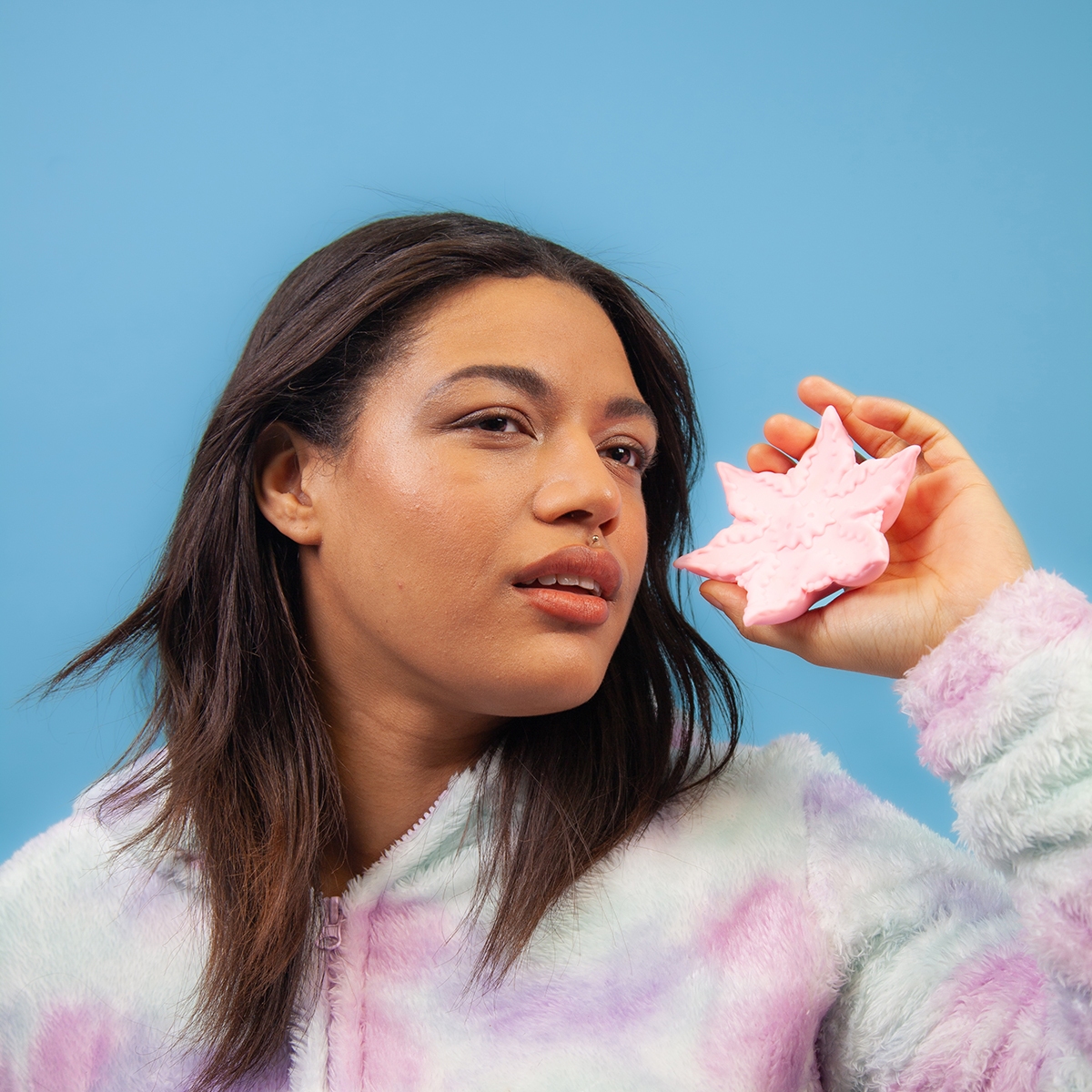 Close-up of the  Cute Little Fuckers vibrator for texture detail