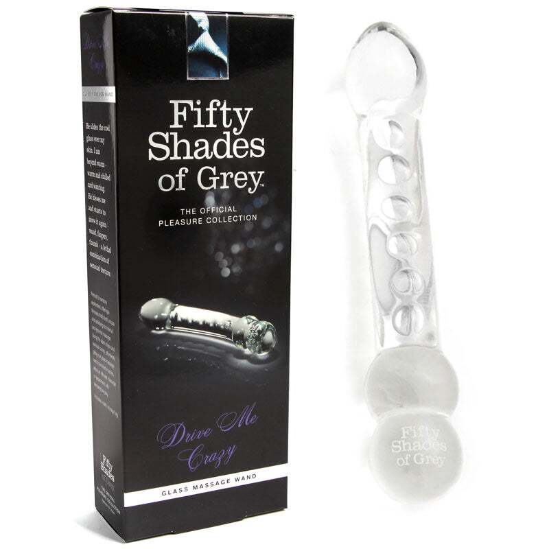7.5 inch Dildo by Fifty Shades of Grey in Clear shown for use by Her or Him