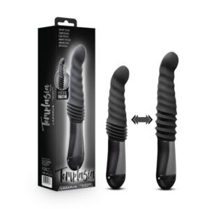 10 inch Dildo Blush Black Temptasia Lazarus Rechargeable Silicone Thrusting