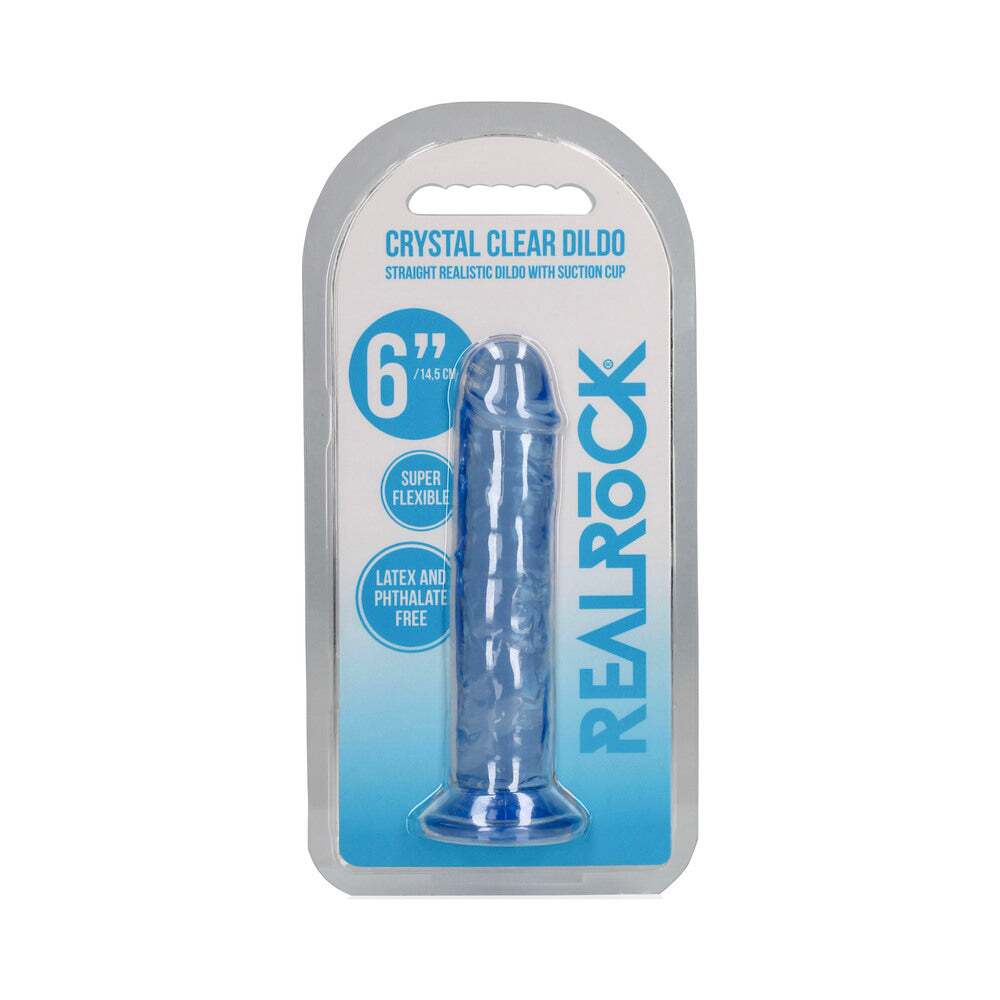 6 inch Dildo by Shots in Blue shown for use by Her or Him