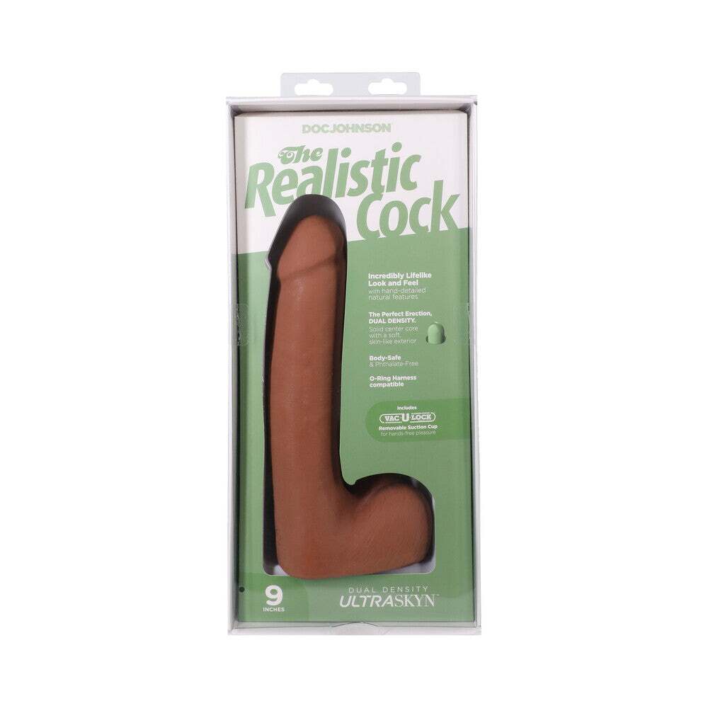 9 inch Dildo from Doc Johnson in Tan Light Brown Mocha pictured for anal pleasure for Her or Him