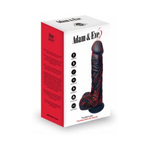 Dildo Adam & Eve Black The Bedrocker Thrusting