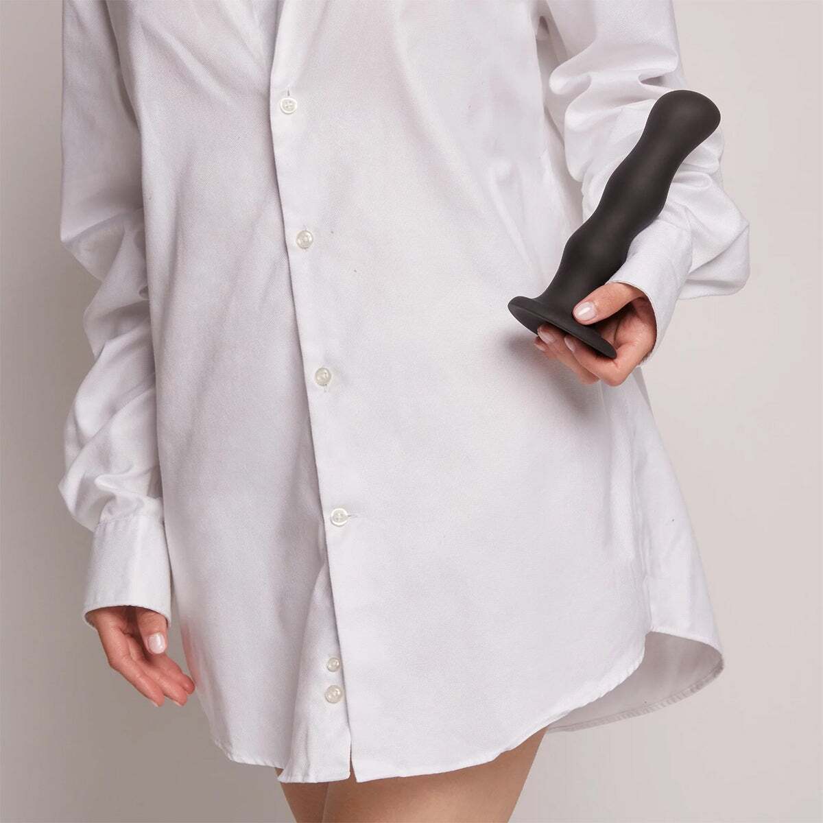 Dildo from Lovely Planet in Black designed for anal sex with Her or Him