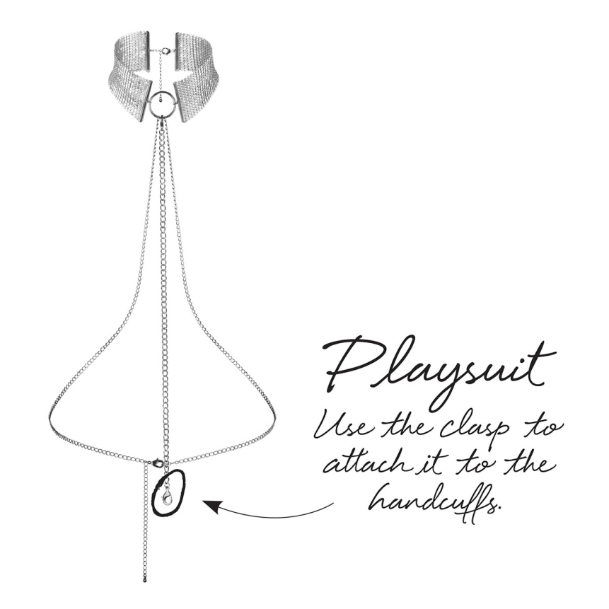 Bijoux indiscrets desir metallique collar - silver sexy jewelry made by bijoux indiscrets for her.