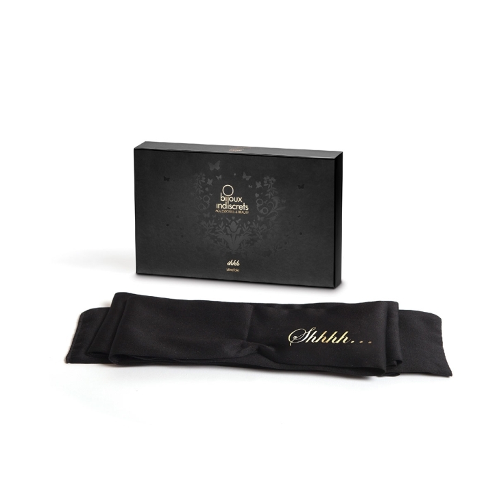 Bijoux Indiscrets Shhh Satin Blindfold satin blindfold for sensual anticipation