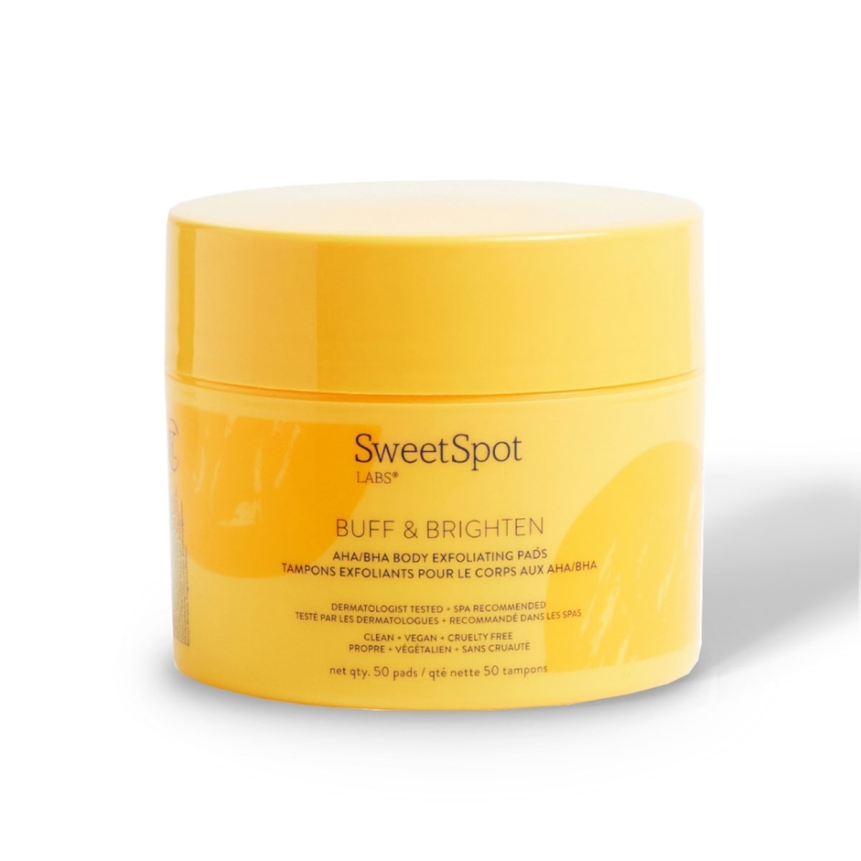 Sweet spot buff & brighten body exfoliating pads intimate cleansers and personal cleansing care by sweet spot labs.