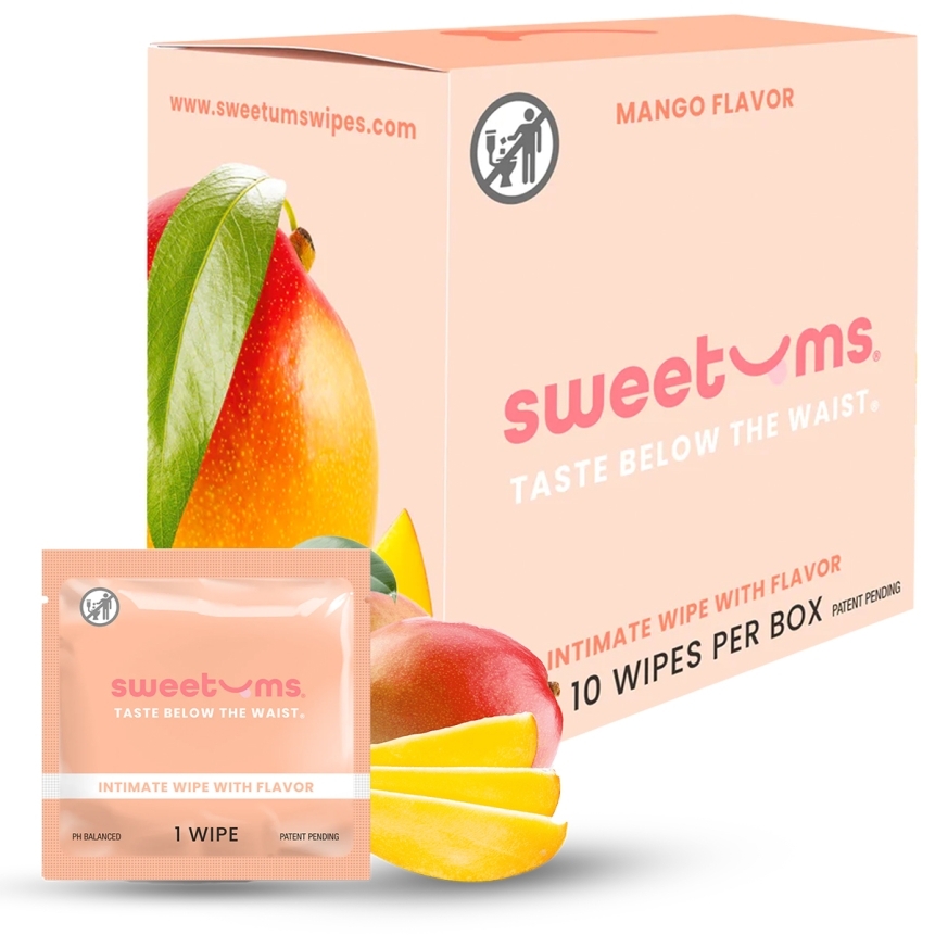 Sweetums intimate wipes mango flavor intimate cleansers and personal cleansing care by sweetums.