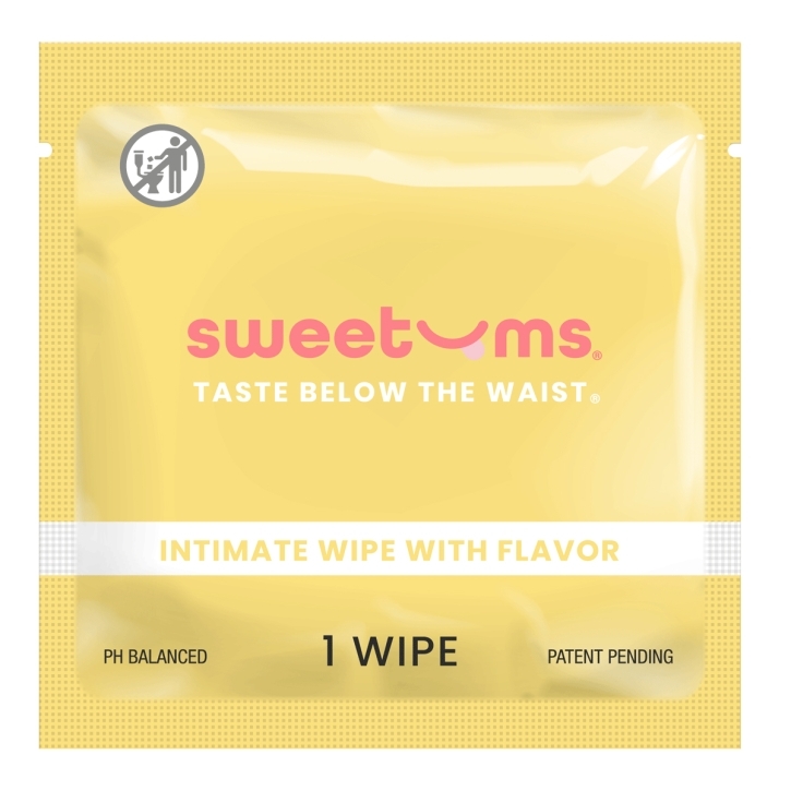Sweetums Intimate Wipes Pina Colada Flavor intimate cleansers and personal cleansing care by Sweetums.