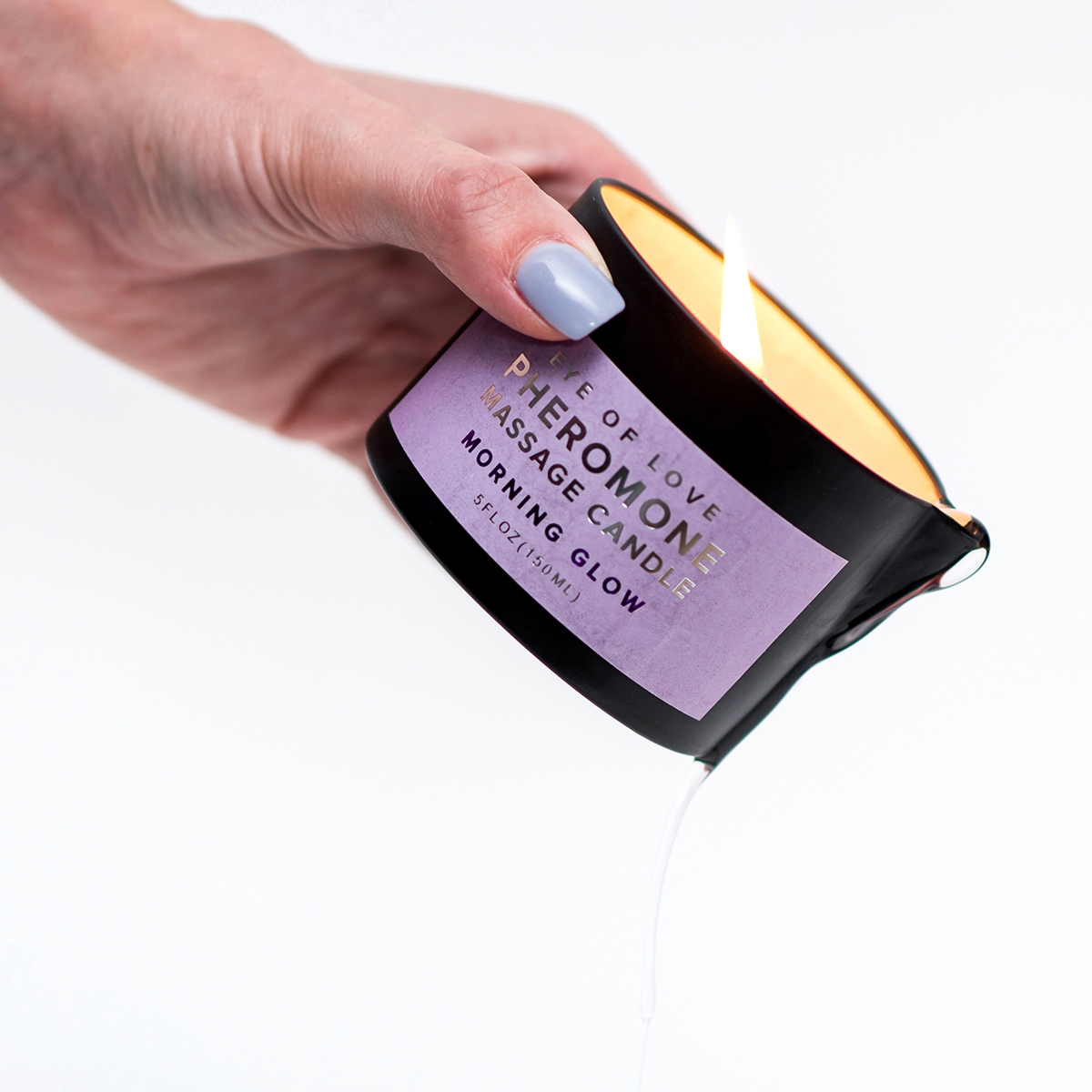 Buy Eye of Love Pheromone Massage Candle 150ml Morning Glow (F to M) for her or him.