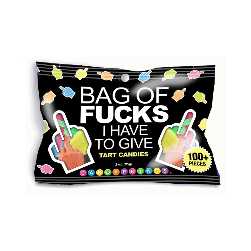 Buy  bag of fucks i have to give 3 oz. Bag book for her.