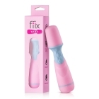 Pink Femme Funn vibrator FFIX Mini shown in hand for scale