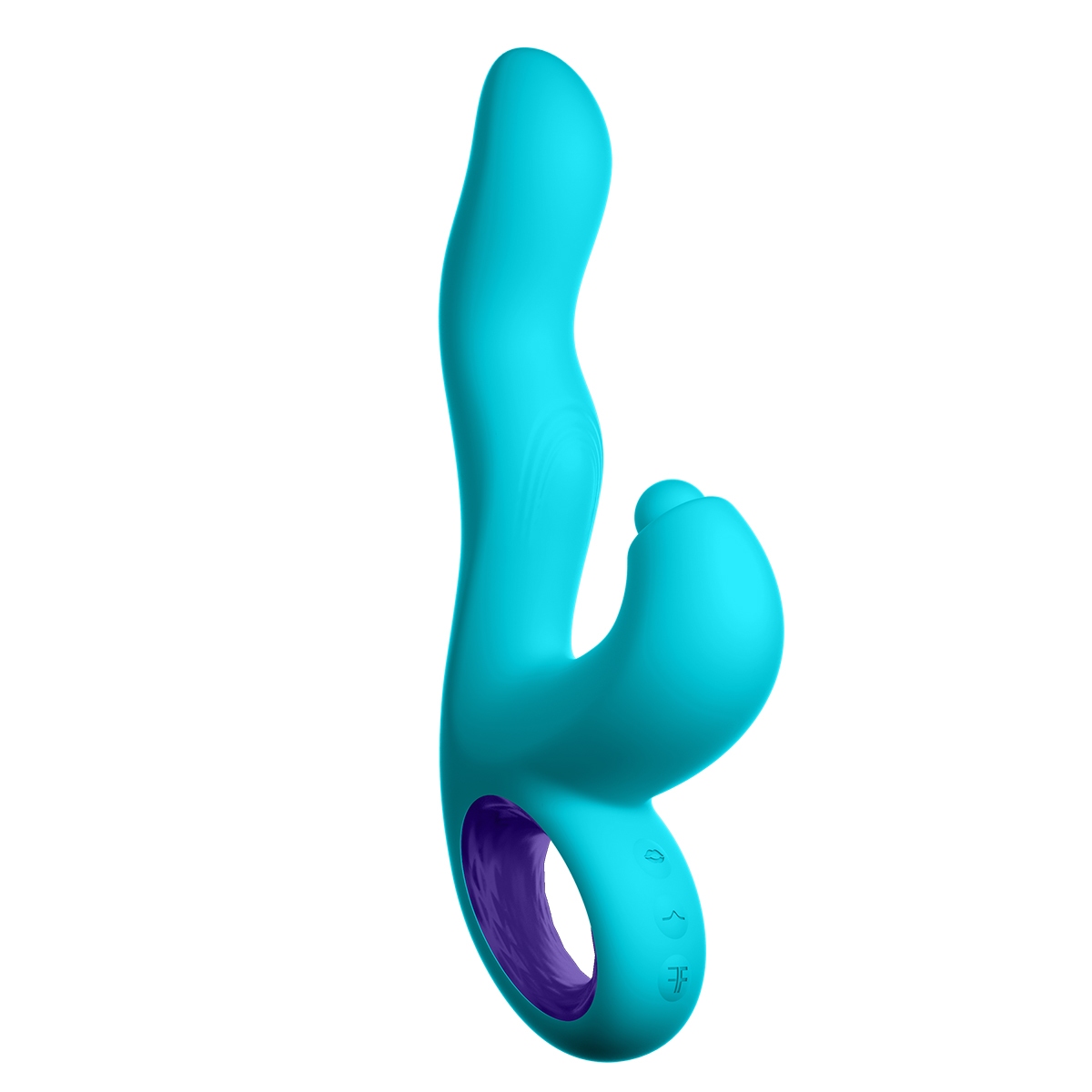 Fully assembled Aqua Femme Funn vibrator with smooth exterior