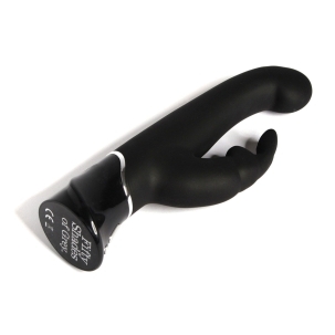 Fifty Shades of Grey vibrator Fifty Shades Greedy Girl Rechargeable G-Spot Rabbit shown in hand for scale