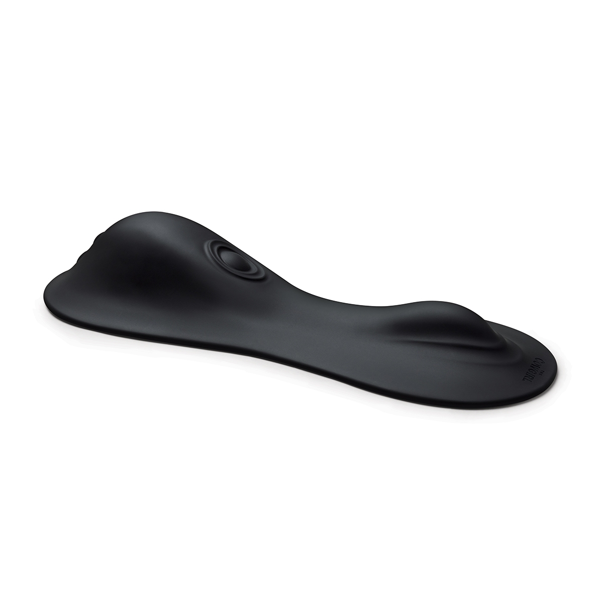 Angled view of the  Cowgirl vibrator designed for intimate use