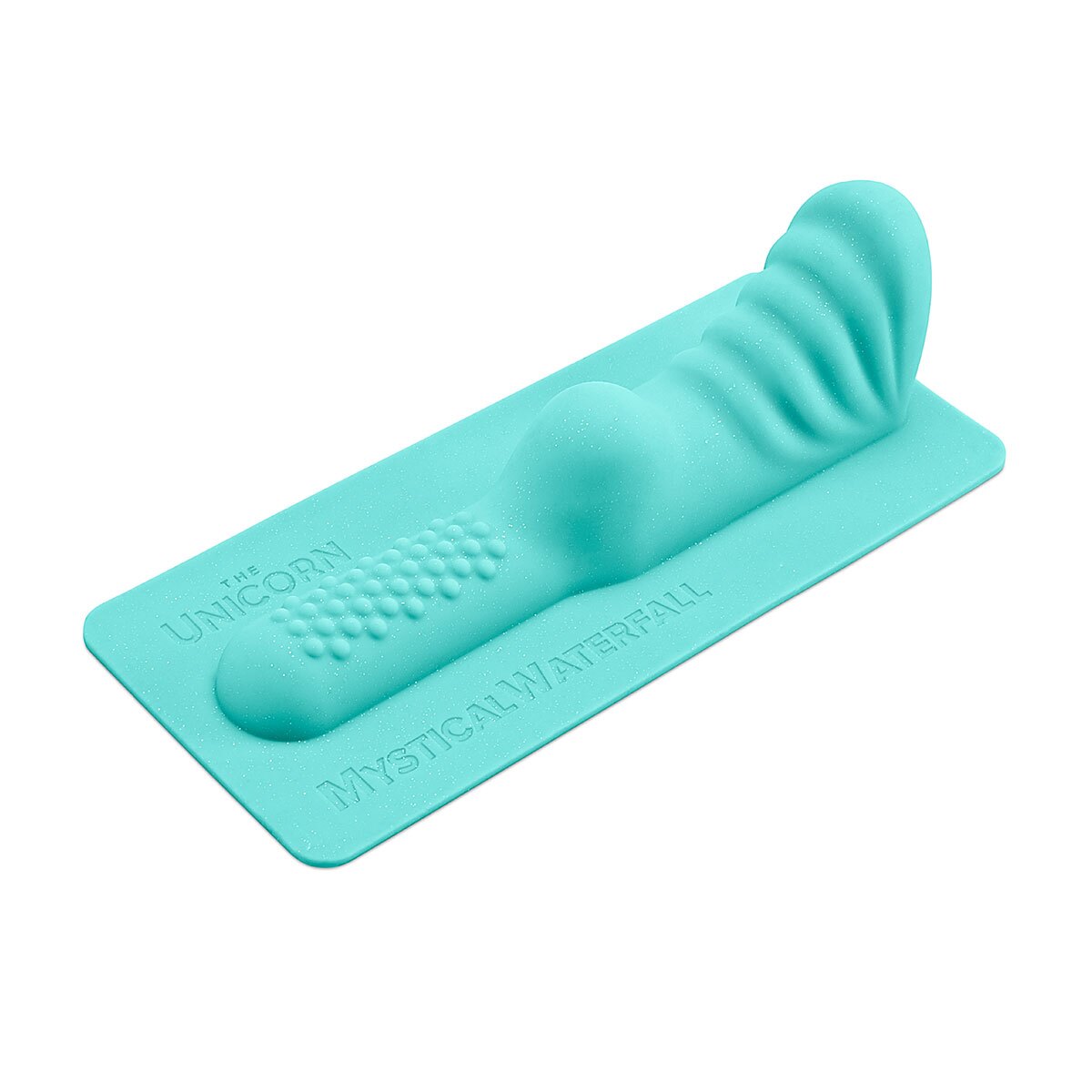 Angled view of the  Cowgirl vibrator designed for intimate use