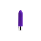 VeDO vibrator Bam Mini Indigo shown in hand for scale