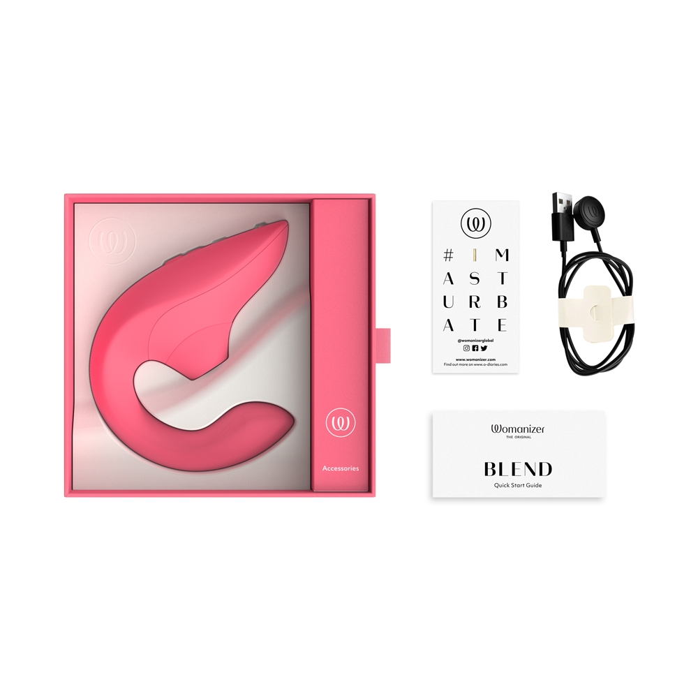 Close-up of the  Womanizer vibrator for texture detail