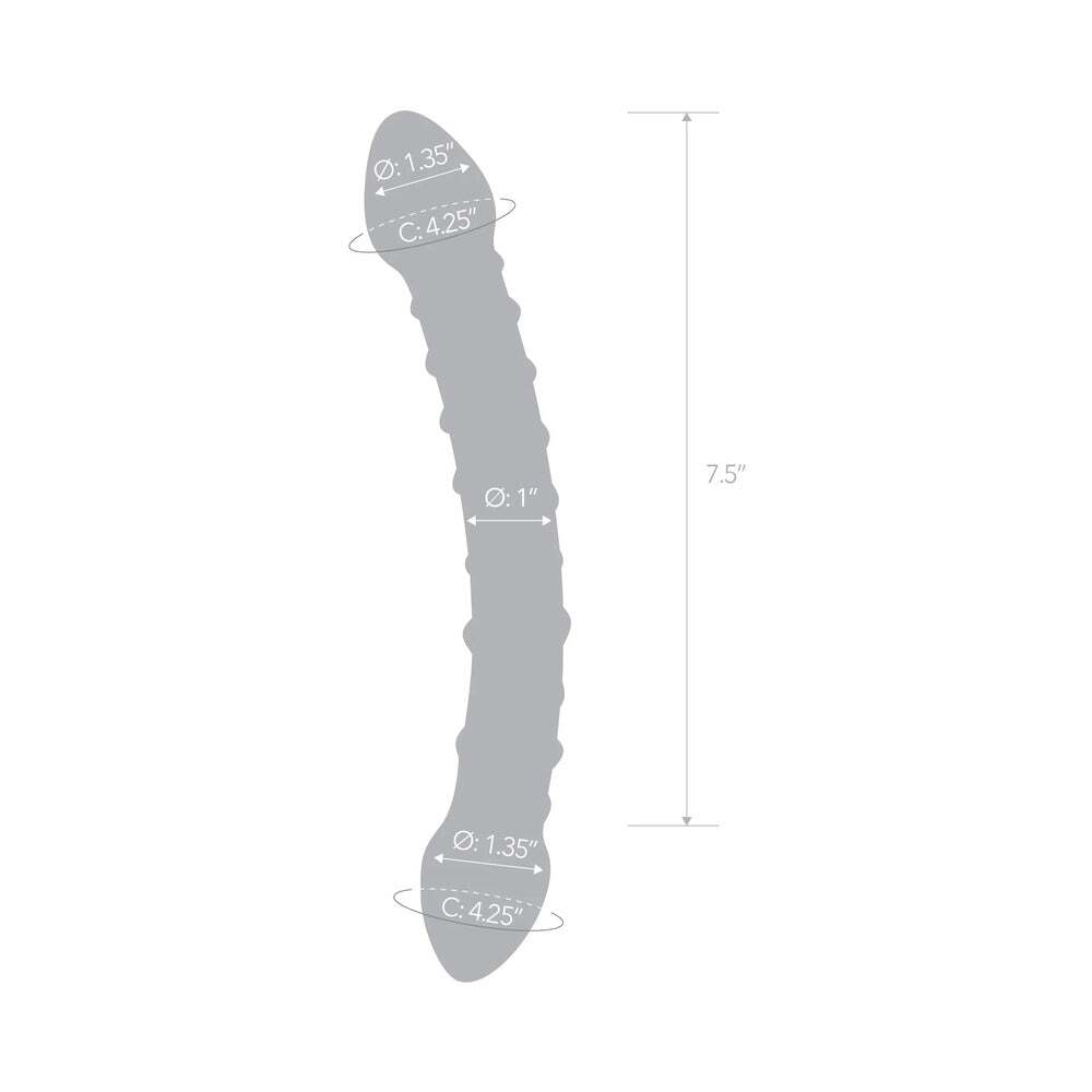 10 inch Dildo by Electric Eel in Clear displayed for pegging Him or Her