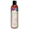 Bottle of 2 oz Water Based Lube Intimate Earth showing clean, lightweight formula