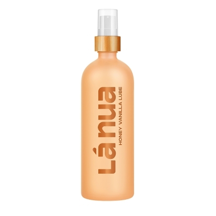 Bottle of 200 ml Water Based Lube La Nua showing clean, lightweight formula