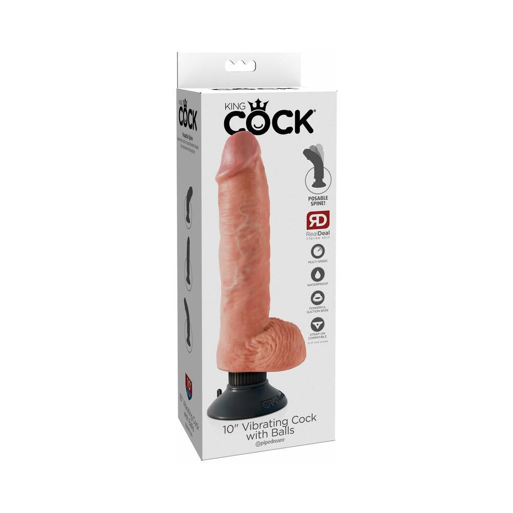 10 inch Dildo by Pipedream in Vanilla Ivory Beige shown for use by Her or Him