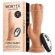 8 inch Dildo by FemmeFunn in Vanilla Ivory Beige shown for use by Her or Him