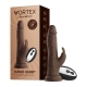 8 inch Dildo by FemmeFunn in Brown Chocolate Cocoa shown for use by Her or Him