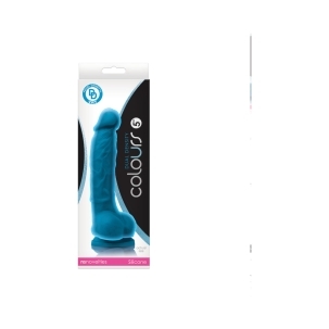 5 inch Dildo by NS Novelties in Blue shown for use by Her or Him