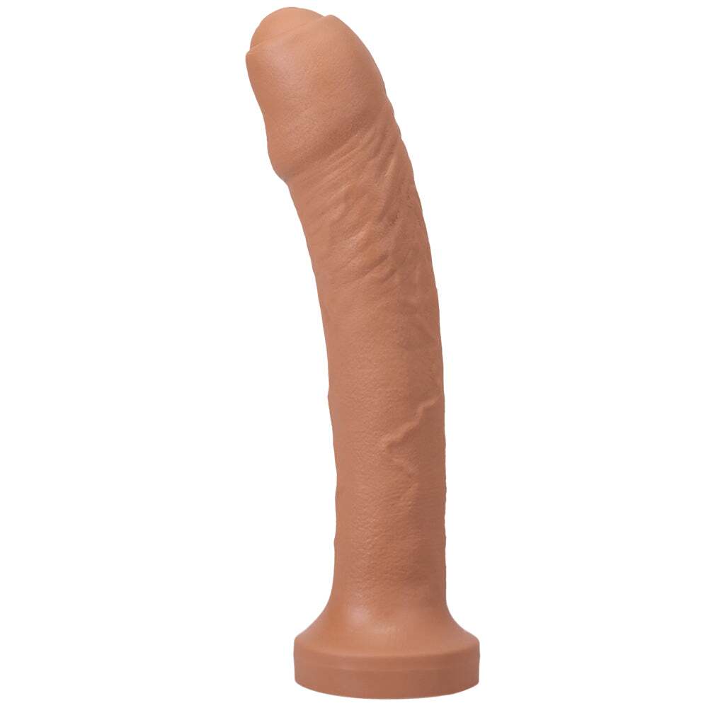Dildo by Tantus in Brown Chocolate Cocoa shown for use by Her or Him