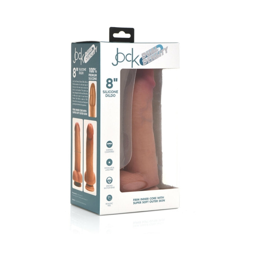 8 inch Dildo by Curve Novelties in Vanilla Ivory Beige shown for use by Her or Him