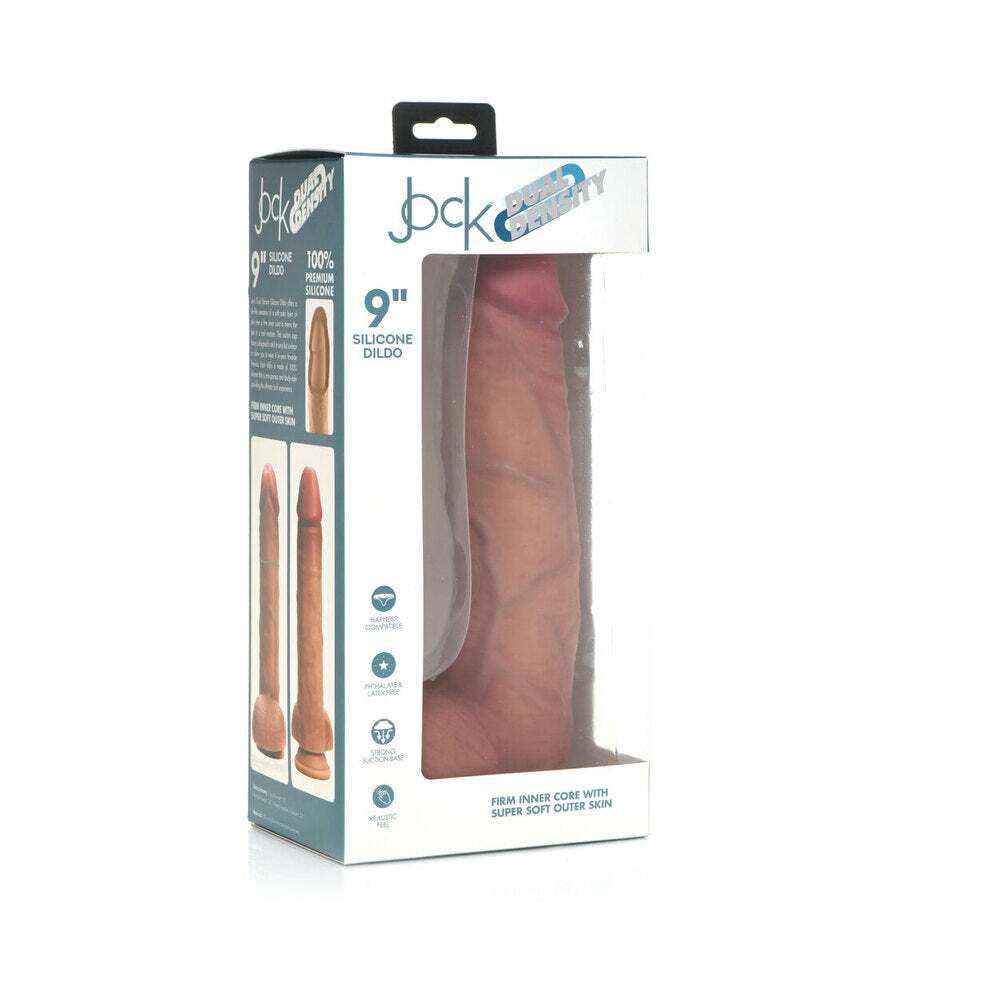9 inch Dildo by Curve Novelties in Vanilla Ivory Beige shown for use by Her or Him