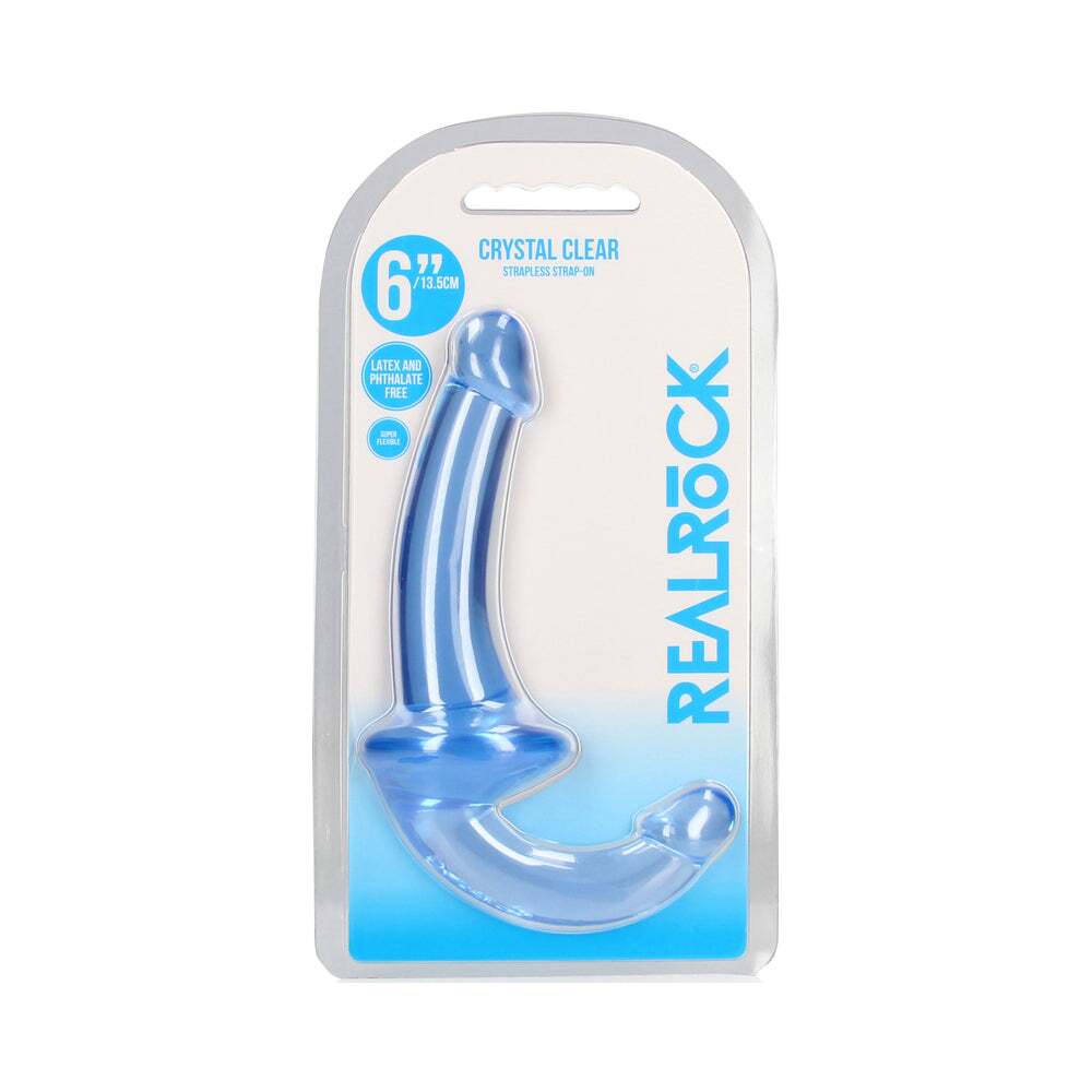 6 inch Dildo by Shots in Blue shown for use by Her or Him