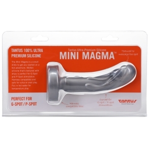 5 inch Dildo by Tantus in Silver Steel Chrome shown for use by Her or Him