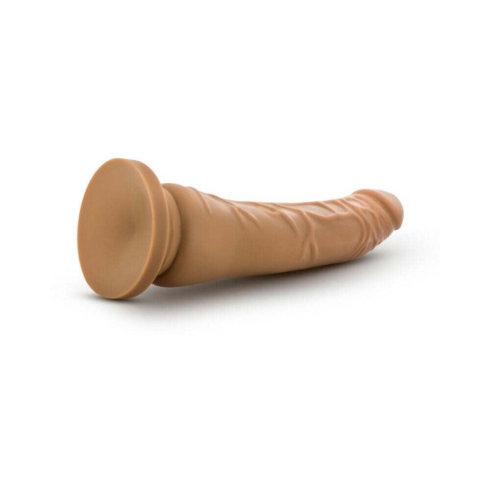9.5 inch Dildo by Blush in Tan Light Brown Mocha shown for pegging Her or Him