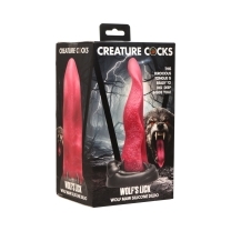 Dildo by xr brands in hot pink magenta fuchsia shown for use by her or him