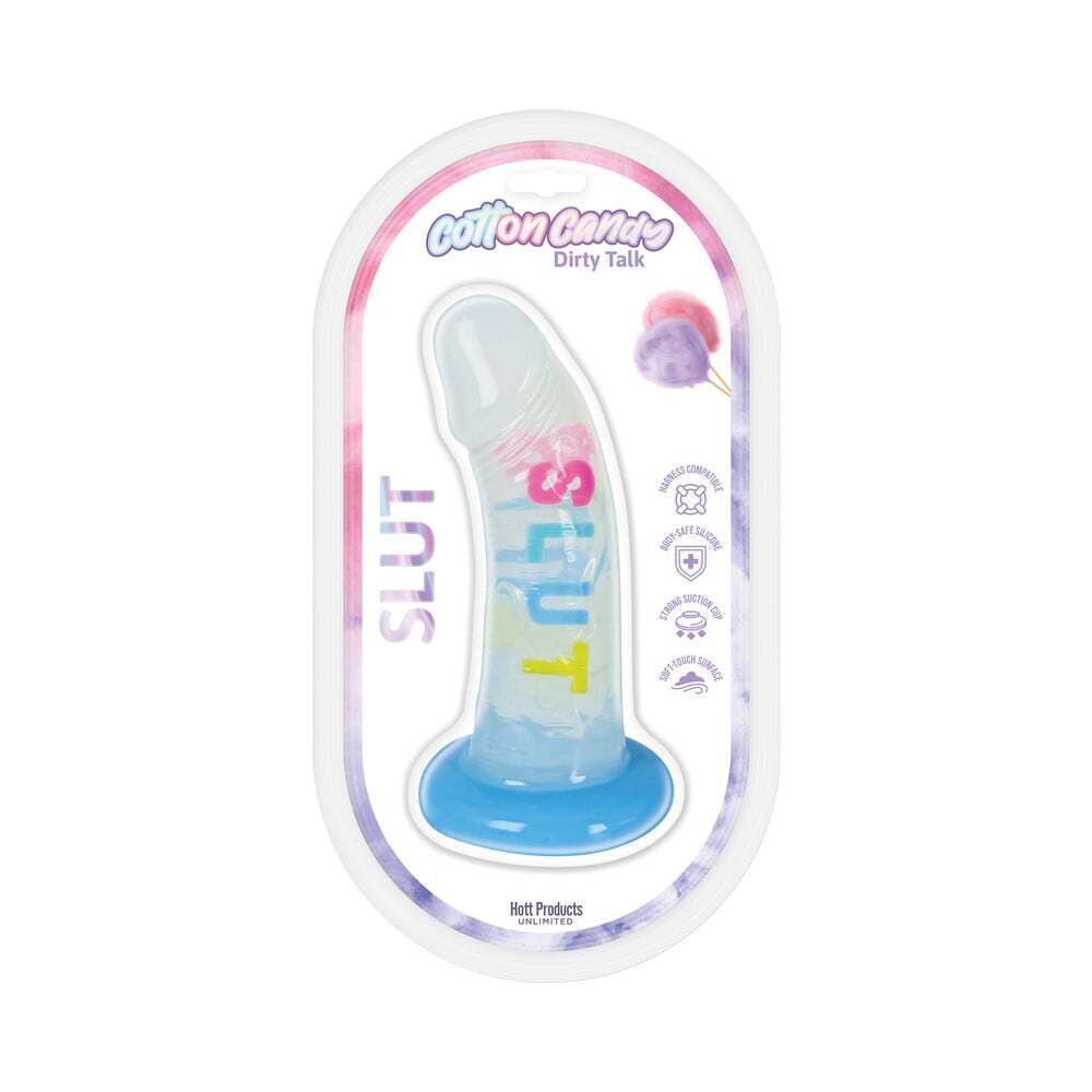6 inch Dildo by Hott Products in Blue shown for use by Her or Him