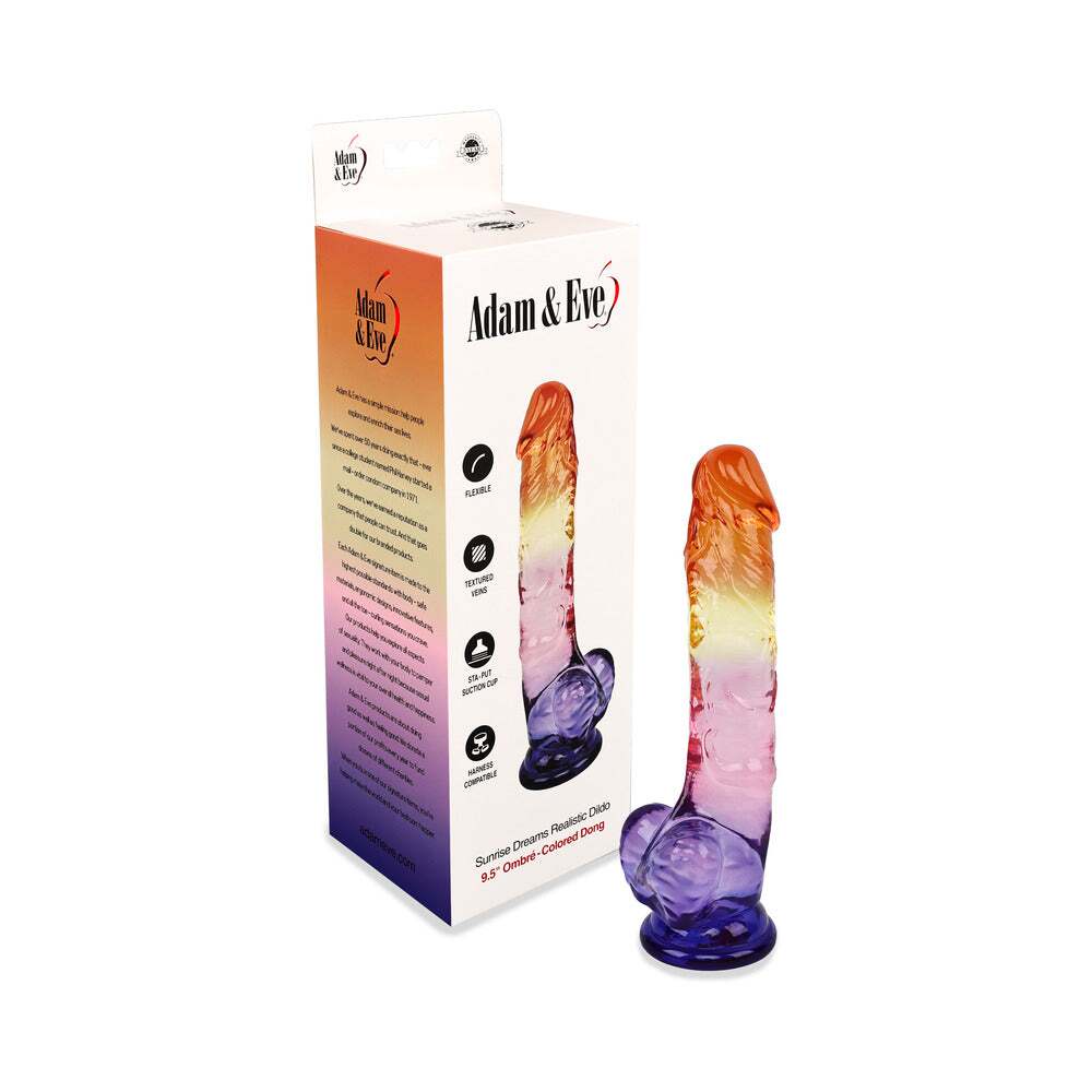 9.5 inch Dildo by Adam & Eve in  shown for use by Her or Him