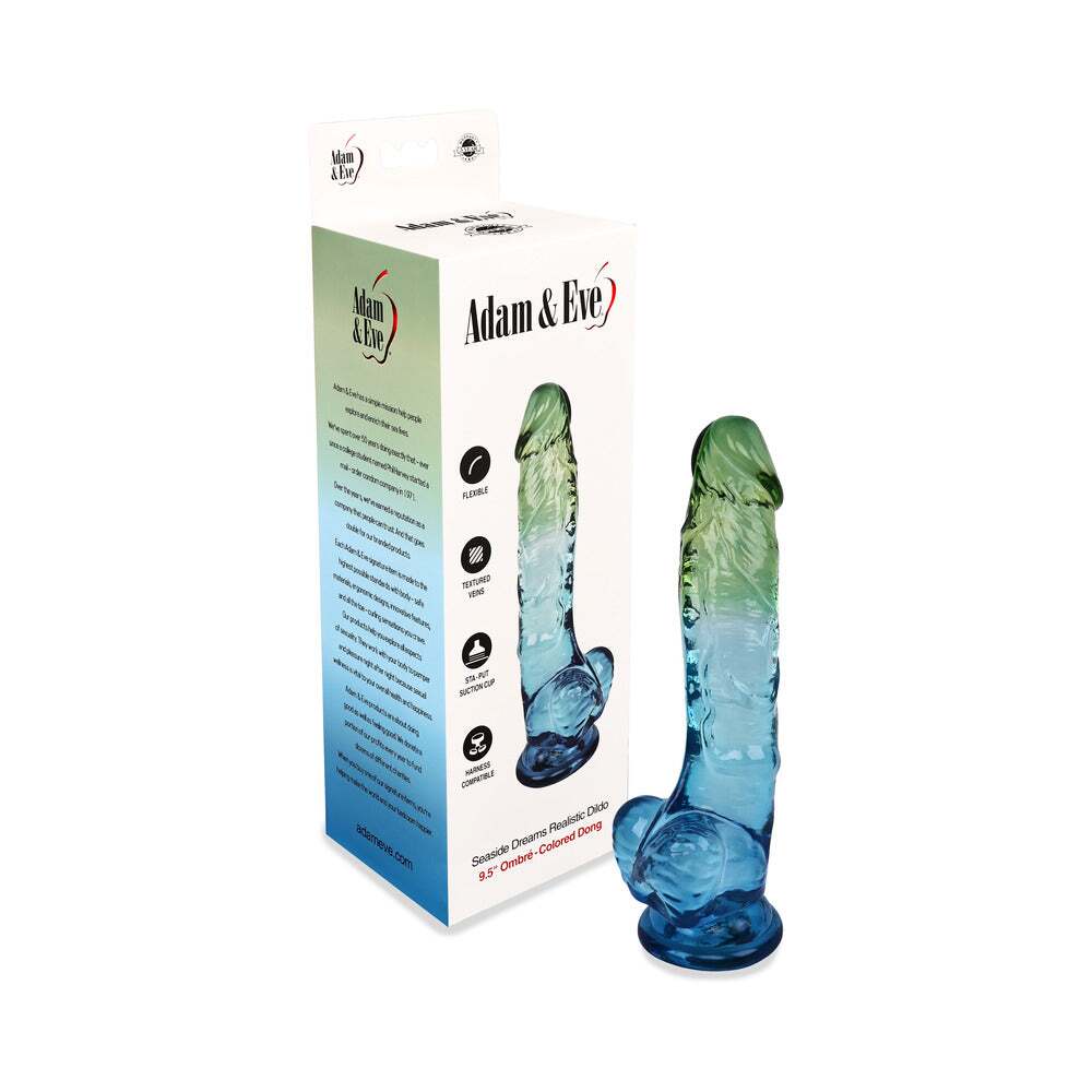 9.5 inch Dildo by Adam & Eve in  shown for use by Her or Him