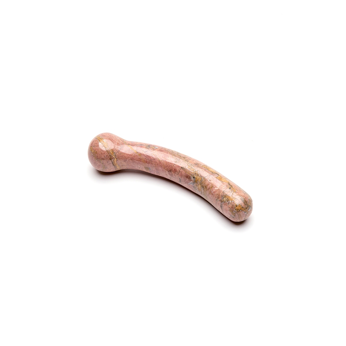 Buy Chakrubs Anahata Curve Rhodonite Wand kegel exercise device for pelvic floor muscle strengthening.