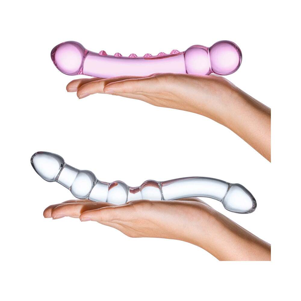 Dildo by Electric Eel in Multi-Color shown for pegging Her or Him