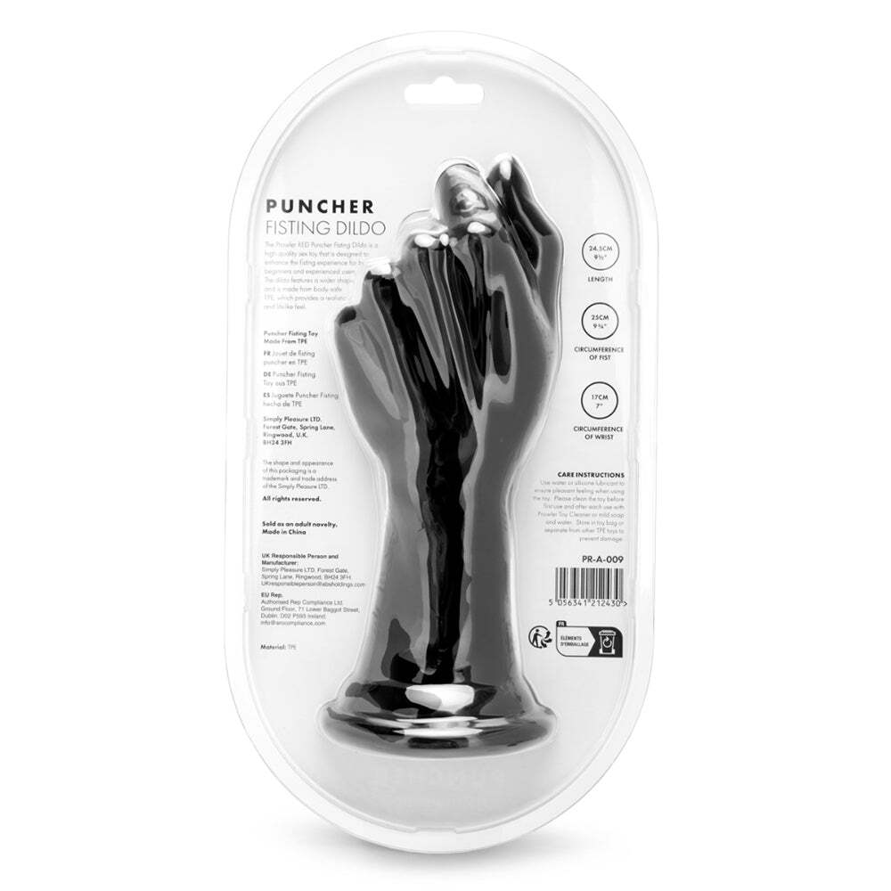 Dildo by Prowler RED in Black shown for pegging Her or Him