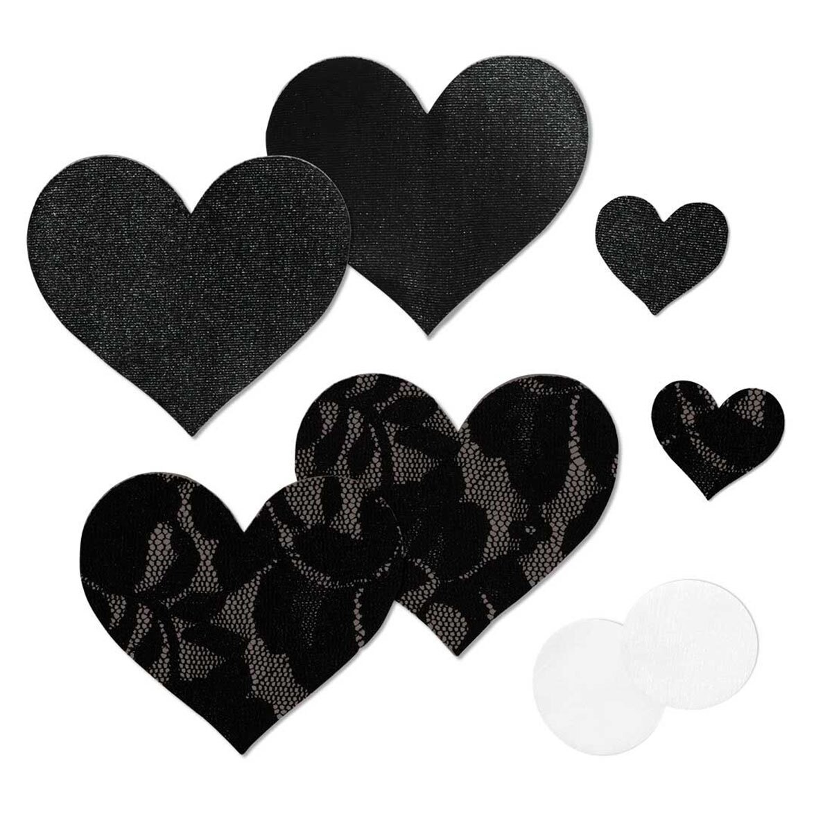 Wearing Nippies Basics Black Hearts C nipples covers by Bristols 6 can be fun and sexy!
