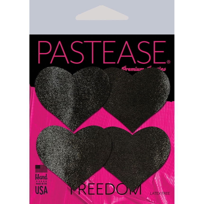 Wearing petite hearts black nipples covers by pastease can be fun and sexy!