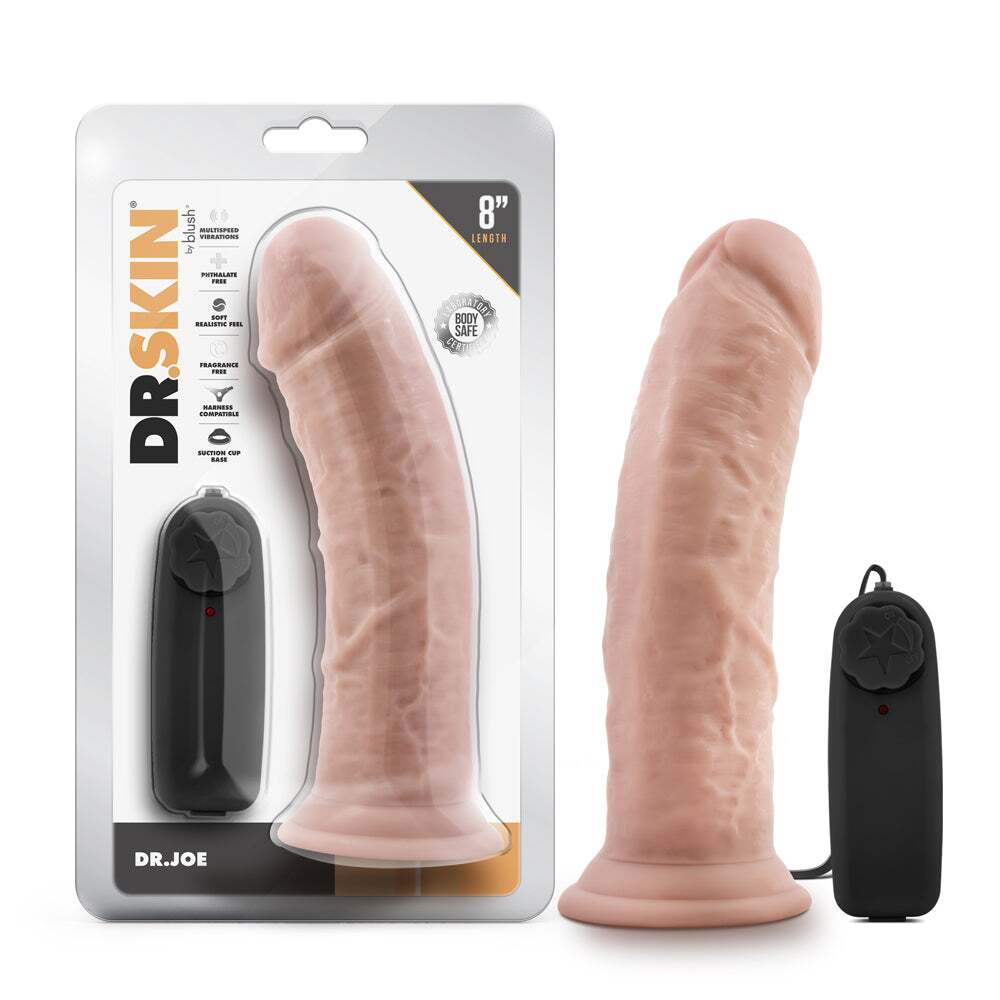 8 inch Dildo by Blush in Vanilla Ivory Beige shown for use by Her or Him