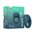 We-Vibe vibrator Pivot 2 Vibr Couple Ring Slate shown in hand for scale
