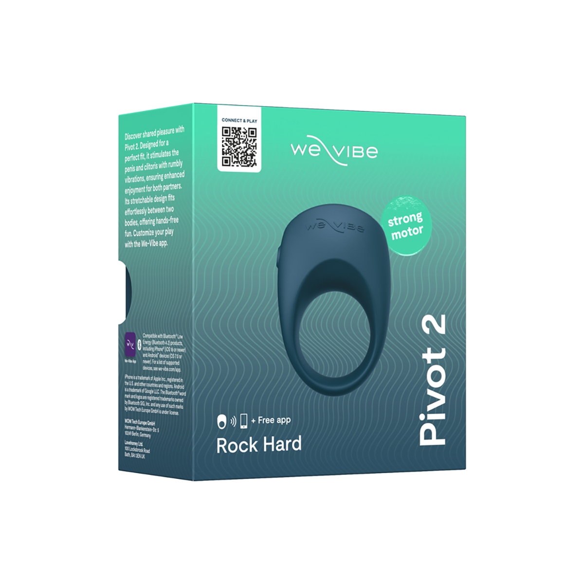 Close-up of the  We-Vibe vibrator for texture detail
