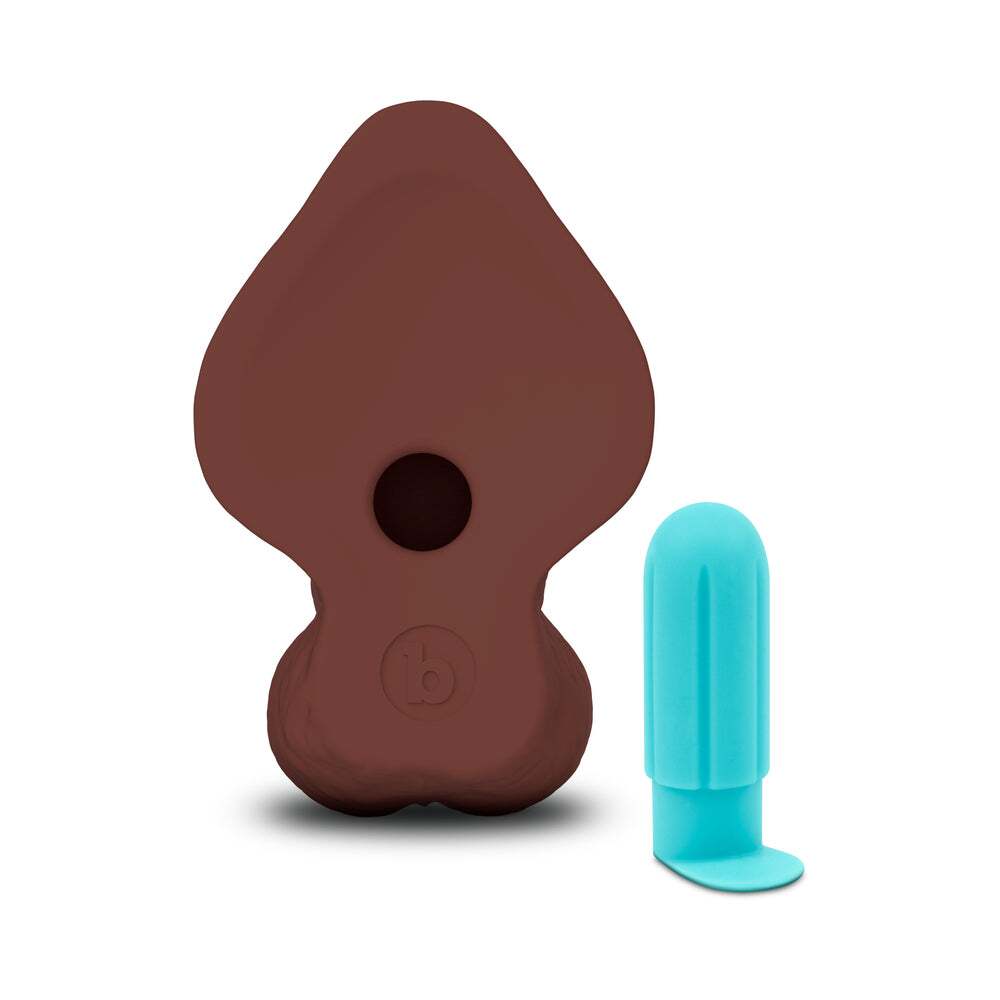 9 inch Dildo by b-Vibe in  shown for pegging Her or Him