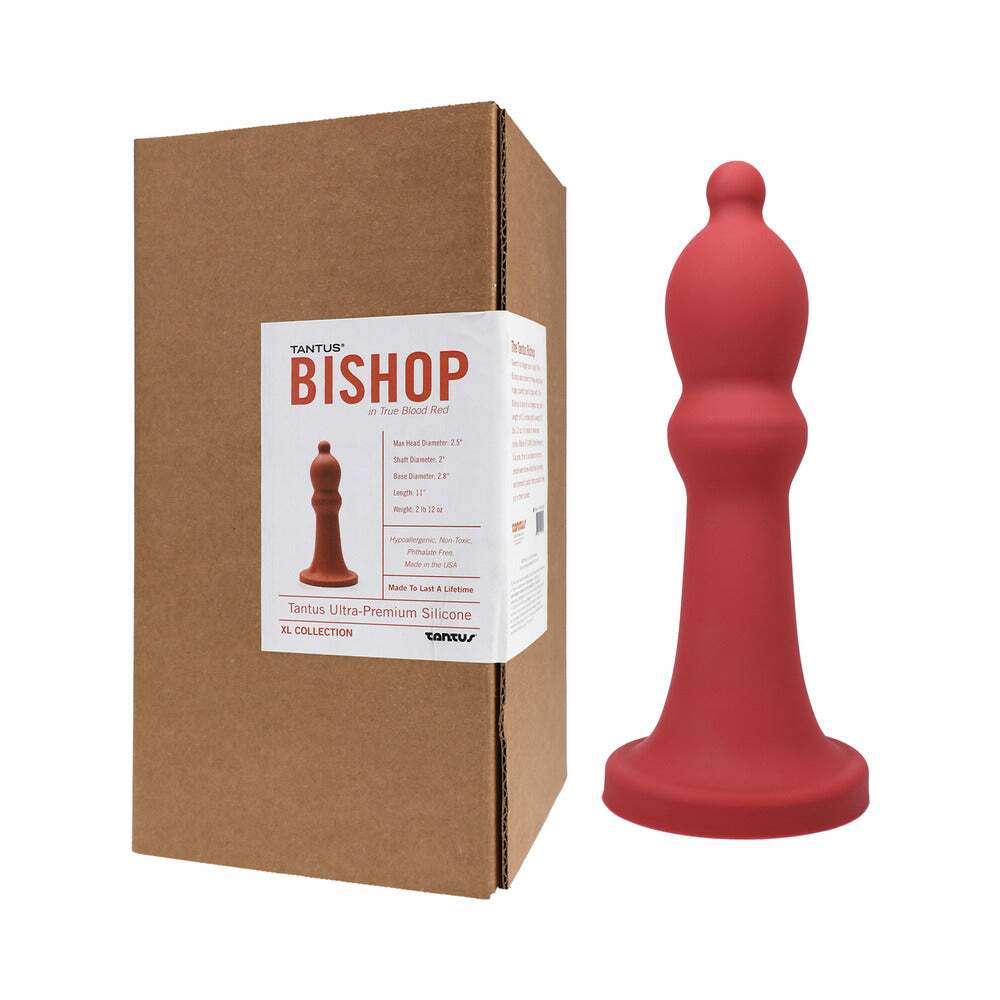 Dildo by Tantus in Red shown for use by Her or Him